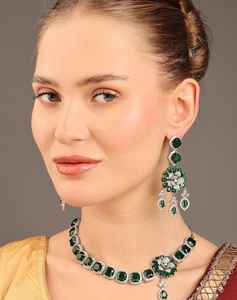 Joyería Americana para Mujer, Estilo Europeo Americano, Retro, de Moda, con Piedras Naturales, Étnica, para Bodas y Fiestas, Collar - Product Image 1