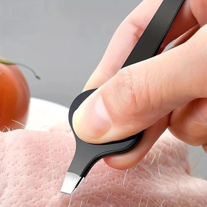 Pinzas Profesionales Personalizadas de Acero Inoxidable con Punta Recta, Mango Hueco, Duraderas, Ligeras y Precisas para Dar Forma a las Cejas - Product Image 2