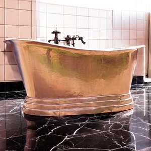 Proveedor de bañeras de cobre en India, exportador de bañeras de cobre hechas a mano, bañera de cobre sólido. - Product Image 1