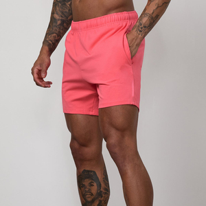 Shorts de sport pour hommes à séchage rapide, unis, style urbain, pour la course et l'entraînement, avec logo personnalisable, poches, vêtements de sport, tenue de fitness - Product Image 2