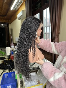 200 Density HD Swiss Peruvian Lace Front Hair <b>Wig</b>, Cuticle Aligned Glueless Full Hd Lace Frontal <b>Wig</b>,Curly <b>Wig</b> for <b>Black</b> Women - Product Image 2