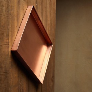 Bandejas de Servir con Diseño de Hoja de Loto en Cobre, Acabado Brillante, Estilo Minimalista, Ecológicas, Portátiles, Juego de Vajilla Decorativa para el Hogar - Product Image 4