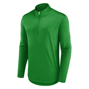 OEM Men Quarter Zip Long Sleeve Athletic Shirt Custom Logo Fitness Running Pullover Supplier - Product Image 3