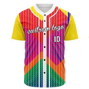 Uniforme de béisbol personalizado, ropa deportiva sublimada, 100% poliéster, transpirable, antibacteriano, de secado rápido, camiseta de softbol. - Product Image 1