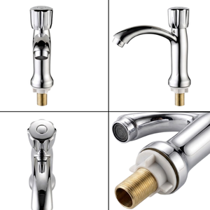 Grifo de Lavabo al por Mayor, Grifo de Baño de Plástico ABS Blanco con Palanca y Caño Curvo, Modelo VN 138-T3 KSN Vietnam - Product Image 3