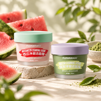 FLOWERWAY Crème Nettoyante au Matcha et à la Pastèque 100ml Nettoyant Visage Texture Crème Douce Vente en Gros