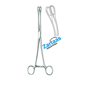 Pinces à éponges chirurgicales en acier inoxydable de haute qualité SPONGE FORCEP FORESTER Lisses Courbées 25 CM Fabricant et exportateur d'instruments chirurgicaux - Product Image 1