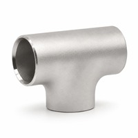 Sambungan Pipa Industri 6 Inch DN150 Baja Tahan Karat 304 Equal Tee SCH 10S ASTM A403 WP304 ASME B16.9 Butt Weld Bebas Korosi