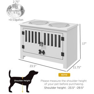 Contenitore Portatile in Acciaio Inossidabile per Cibo per Cani, Design Moderno e Semplice, Dispenser per Gatti con Funzioni Automatiche e Rialzate - Product Image 3
