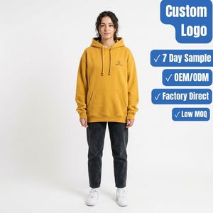 Sweat à capuche tricoté d'hiver brodé pour femme, personnalisable (OEM/ODM), en polaire oversize, pour marques de vêtements en démarrage (Private Label) - Product Image 1