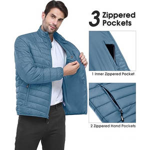 เสื้อแจ็คเก็ตพัฟฟี่ผู้ชาย OEM พร้อมตราสินค้า กันน้ำ บุผ้านวม เสื้อโค้ทฤดูหนาว สำหรับเดินทาง เล่นสกี เล่นหิมะ เดินป่า ผลิตโดยตรงจากโรงงาน - Product Image 3