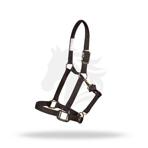 Adjustable Nylon Horse Halter with Metal Buckles and <b>Snap</b> <b>Hook</b> - Product Image 1