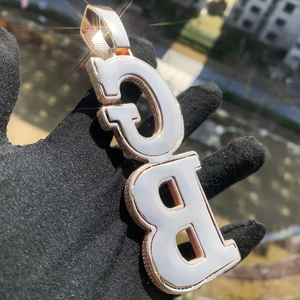 Colgante de Moissanita Dorada Personalizado de Fábrica con Corte Brillante, Cadena Cubana VVS, Nombre 3D Personalizado, Joyería Clásica para Fiestas - Product Image 6