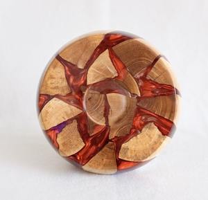 Bol à salade artisanal en bois d'acacia, écologique, durable, qualité alimentaire, texture naturelle, bol à fruits, ensemble avec logo personnalisé - Product Image 6