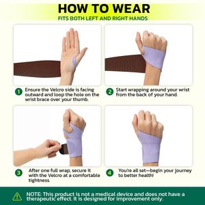 Soportes de Muñeca, Vendas de Neopreno Ecológicas, Tamaños Personalizados, Alivio del Dolor por Túnel Carpiano, Artritis, Tendinitis, Soporte para Gimnasio - Product Image 5