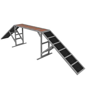 Rampa Grigia per Addestramento Agility Cani, Attrezzatura per Allenamento su Pista - Product Image 5