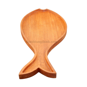 Thanh Tung Thinh Wooden <b>Round</b> <b>Serving</b> <b>Tray</b> With Tree Branch Handle Handmade Rustic Kitchen Tableware From Vietnam - Product Image 6
