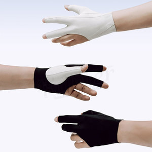 Gants de billard personnalisés de haute qualité en polyester et élasthanne pour le bureau, la gym, la pêche – Unisexe pour joueurs de billard - Product Image 2
