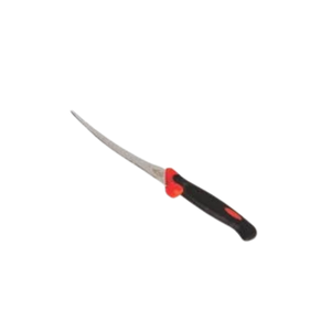 Couteau à désosser incurvé de 5 pouces, manche noir et rouge, acier inoxydable, ensemble de couteaux à découper la viande pour la cuisine, aiguisage facile, préparation alimentaire - Product Image 2