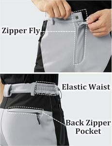 Pantalon de ski et snowboard personnalisé, chauffant, écologique, imperméable, isolé, chaud, coupe ample, coupe-vent, pour homme et femme - Product Image 6