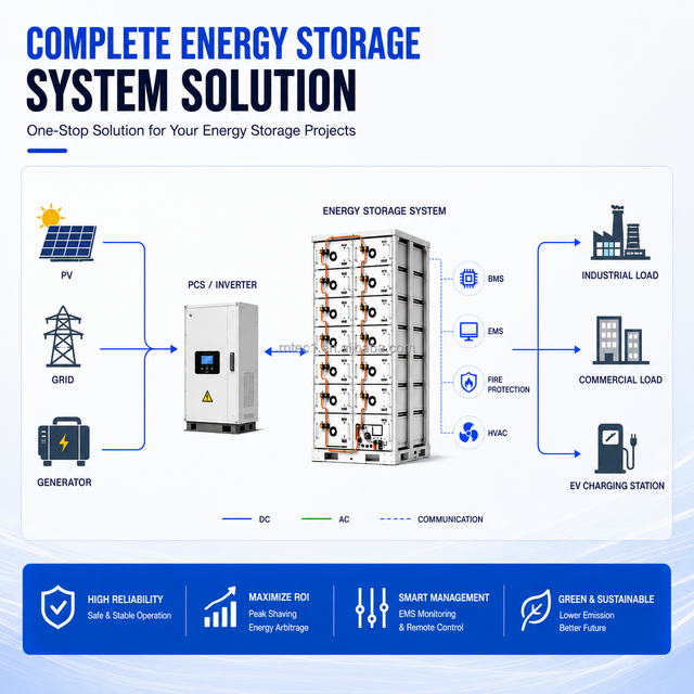 High Voltage Rack Battery Energy Storage System for Commercial Industrial Power Backup Solar Integration and C&I ESS Projects