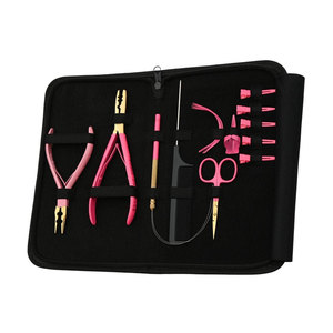 Kits d'extensions capillaires, équipement complet de salon et accessoires de beauté, ensemble d'outils d'installation, de retrait et de coiffage d'extensions capillaires - Product Image 6