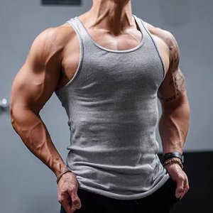 Débardeurs de sport surdimensionnés pour hommes en Spandex/Coton, séchage rapide, respirants, vêtements décontractés, vente en gros, approvisionnement en vrac, direct usine - Product Image 5