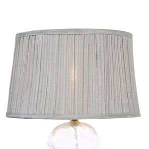 Lámpara de Mesa/Escritorio LED de Alta Calidad Luxora Gold Clear Grey 110V, Estilo Europeo Moderno para Hotel, Lámpara de Noche para Mesita de Noche - Product Image 3