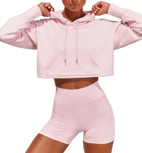 Sweats à capuche et sweats pour femmes recadrée sexy sweats à capuche pour femmes 2025 dernier sweat surdimensionné sweats à capuche en coton pour femmes - Product Image 2