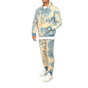Mens Eco-Friendly Breathable Slim Fit 100% <b>Polyester</b> <b>Tracksuit</b> Set Casual Sweatshirt and Jogger Pants - Product Image 5