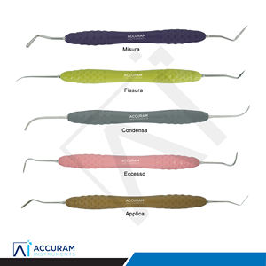 Kit de Instrumentos Accuram para Rellenos y Restauraciones de Composite, 5 Piezas, Mango de Silicona, Set para Colocación, Tallado y Contorneado de Composite Dental - Product Image 3