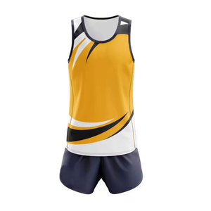 Conjuntos de Uniformes Deportivos para Pista y Campo, Cómodos, de Alta Calidad, Estampados, Tallas Grandes, Transpirables, de Secado Rápido, Ligeros, Unisex - Product Image 2