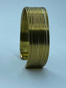 Eco Friendly <b>Copper</b> Brass Cuff <b>Bracelet</b> Manufacturer Export Quality Supplier Fashion Gold Plated Vintage Magnet Stone Wedding - Product Image 6