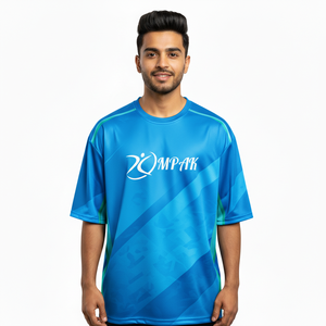 T-shirt surdimensionné à sublimation tendance décontractée urbaine pour hommes, mode streetwear quotidienne - Product Image 1