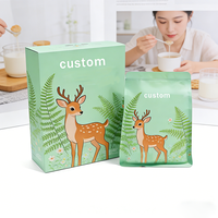 Cajas de Papel Artístico Reciclado a Medida, Resistentes a Olores, para Té de 3.5g, con Bolsas de Mylar, Laminación Brillante/Mate, Recubrimiento UV y Acabado Vanishing