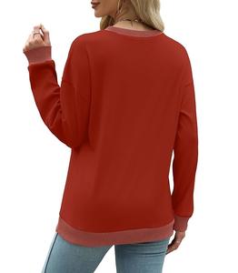 Nueva Colección de Sudaderas de Algodón para Mujer, de Lujo, Manga Larga, Cuello Redondo, Hombros Caídos, Color Sólido, Cómodas y Casuales, de Bangladesh - Product Image 4