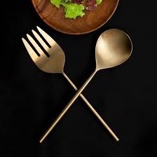 Luxury Hospitality <b>Salad</b> Server Set Stylish Stainless Steel Serving <b>Tools</b> for Fine Dining - Product Image 2
