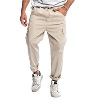 OEM personalizado hombres moda Joggers Pantalones deportivos Casual algodón Cargo gimnasio pantalones de chándal ligero nuevo estilo de pana primavera oscuro - Product Image 3