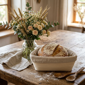 Triangular Rattan <b>Bread</b> Proofing <b>Basket</b> Natural Cane Dough Fermenting <b>Basket</b> Reusable for <b>Bread</b> Proofing - Product Image 4