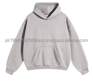 Sudadera con Capucha de Lujo de 600 Gsm, Estilo Francés, Oversize, de Algodón y Felpa, con Hombros Caídos, Diseño Grueso y Estampado para Invierno - Product Image 3