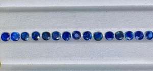 Zafiros azules naturales de corte redondo, piedras sueltas para la fabricación de joyas, anillos, colgantes, pendientes, piedra de alta calidad - Product Image 1