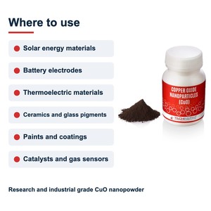 Nanopoudre d'oxyde de cuivre de qualité supérieure 99,9% CuO Nanoparticules 30-70 nm pour peintures et revêtements, paquet de 5 kg - Product Image 6