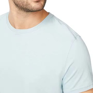 Camiseta de Algodón Lisa para Hombre, Cuello Redondo, Manga Corta, Ligera, Informal, Básica, Tejido Suave y Transpirable, Logotipo Personalizado, OEM, ODM - Product Image 6