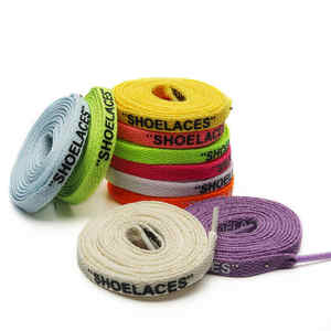 Cordones personalizados con estampado del alfabeto para zapatillas de deporte y zapatos informales Suministro único de fabricación a granel - Product Image 2