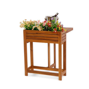 Mesa de Jardinería de Madera Maciza para Exteriores con Estantes de Almacenamiento y Ganchos para Herramientas para Centros de Jardinería y Viveros - Product Image 1
