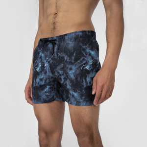 <b>Men</b> Casual Tight Short Swim <b>Trunks</b> Quick Dry Mid Waist Drawstring Closure Waterproof Board Shorts Pockets Mesh Lining Solid - Product Image 3