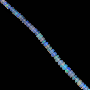Unique Design Natural Ethiopian <b>Opal</b> Strand <b>Necklace</b> 925 Sterling Silver Handmade Trendy Women's High Quality 15.5 Inch - Product Image 2