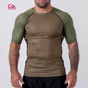Customized Rashguard Comfortable Breathable Quick Dry <b>Compression</b> Clothing <b>Men</b> Rash Guard Spandex/Polyester Adult Size - Product Image 3