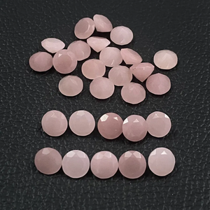 Pierre précieuse de quartz rose guava naturel de 8 mm, taille ronde facettée brillante, calibrée, prête à l'achat, pierres précieuses pour bijoux à vendre - Product Image 2