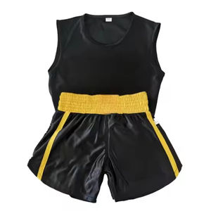 Fabrication d'uniformes de boxe en polyester, uniformes de boxe pour hommes, uniformes de boxe les plus vendus, uniformes de boxe en vente flash, kit d'uniformes de boxe 100% coton - Product Image 6